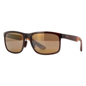 New MAUI JIM Huelo Brown Polarised Square H449 01 Sunglasses Women